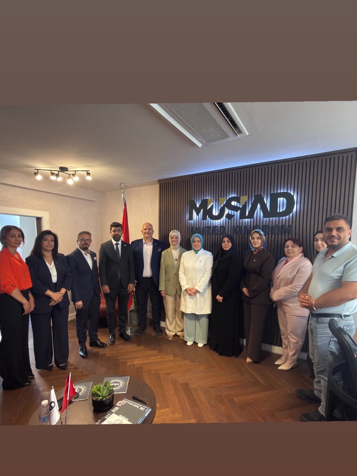 Today, at our MÜSİAD UK office, the AK Parti Headquarters Women's Branch Chair and Istanbul Member of Parliament, Ms Tuğba Işık Erc...